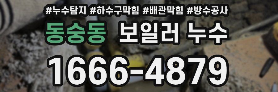 동숭동 보일러 누수