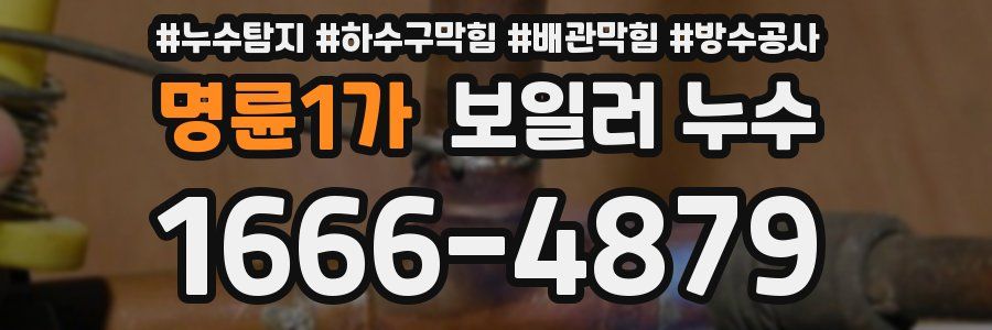 명륜1가 보일러 누수