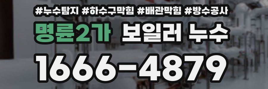 명륜2가 보일러 누수