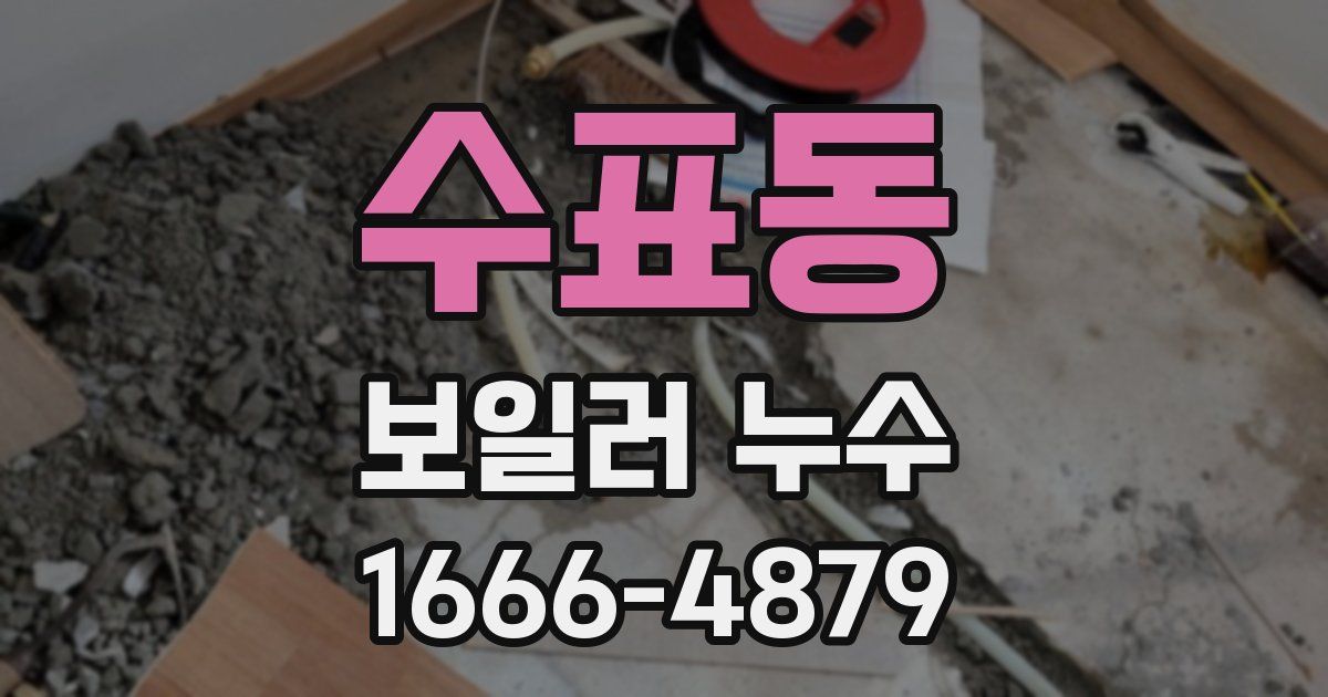 수표동 보일러 누수