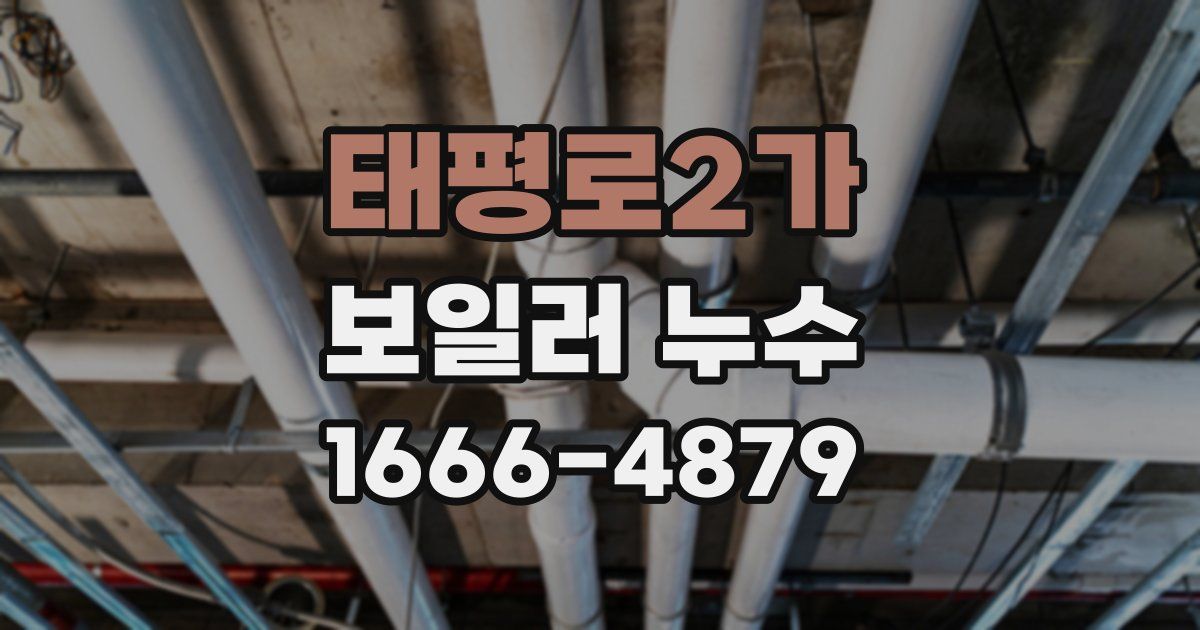 태평로2가 보일러 누수