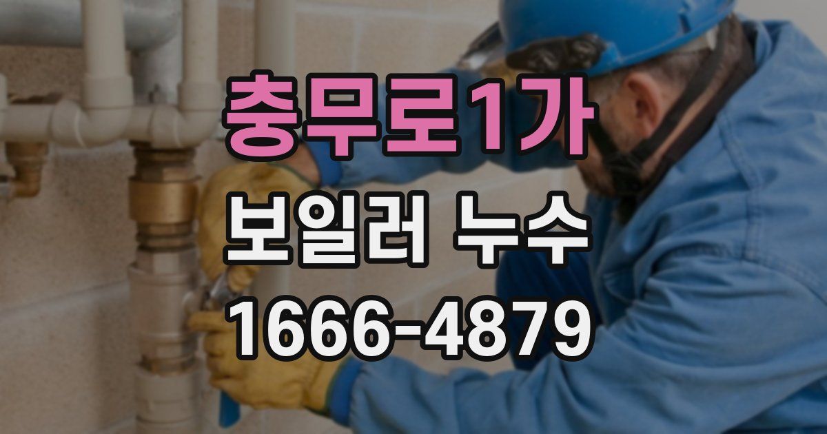 충무로1가 보일러 누수