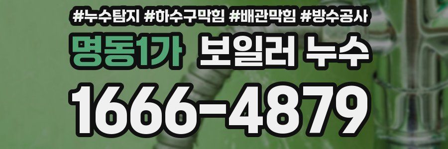 명동1가 보일러 누수