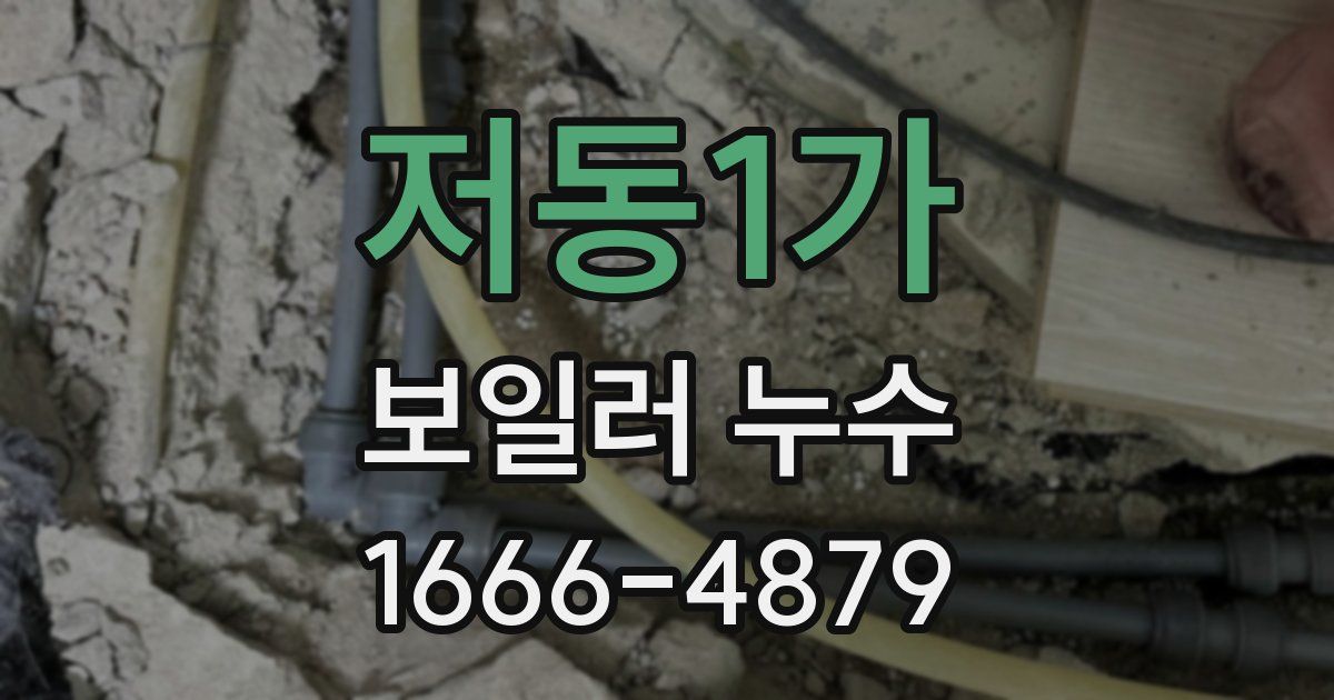 저동1가 보일러 누수