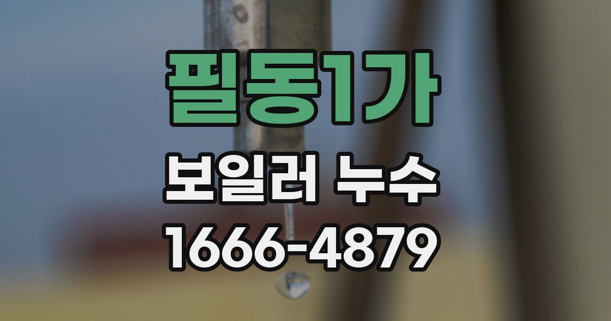 필동1가 보일러 누수