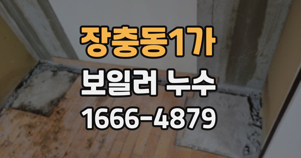 장충동1가 보일러 누수