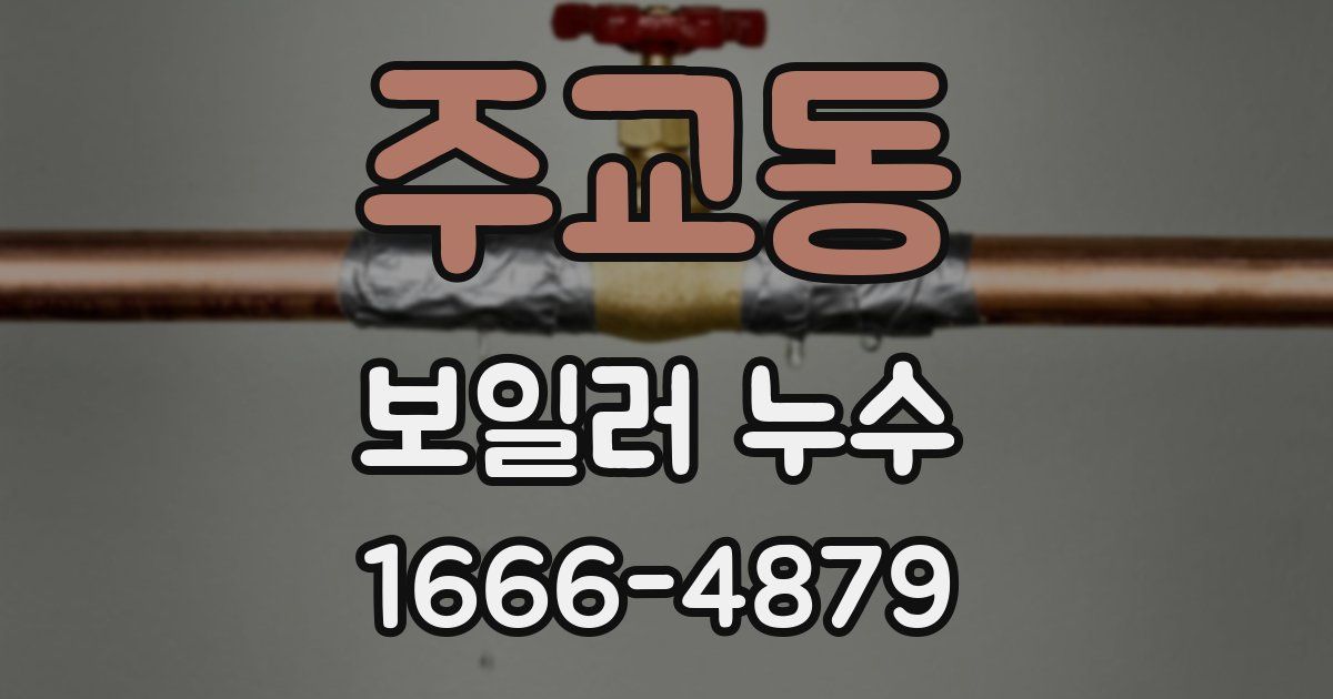 주교동 보일러 누수