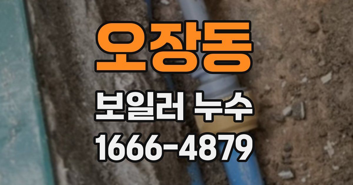 오장동 보일러 누수