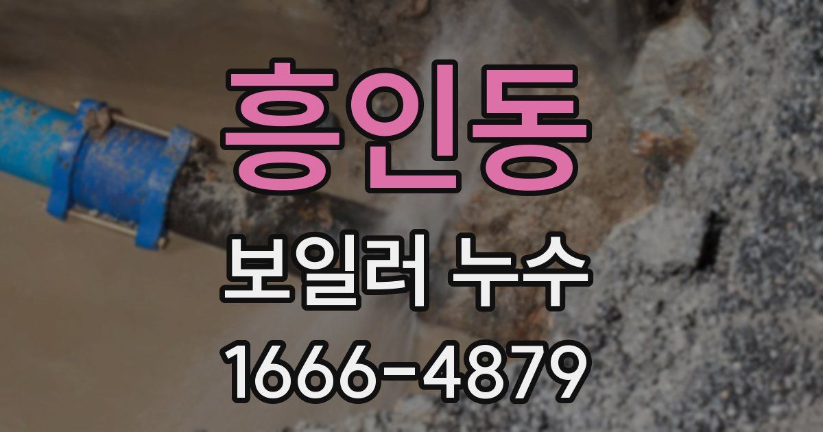 흥인동 보일러 누수
