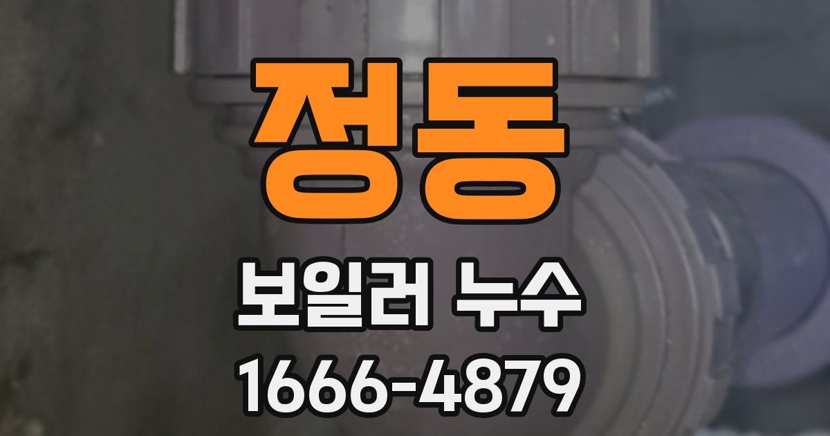 정동 보일러 누수