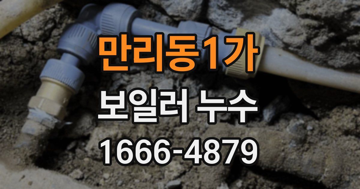 만리동1가 보일러 누수