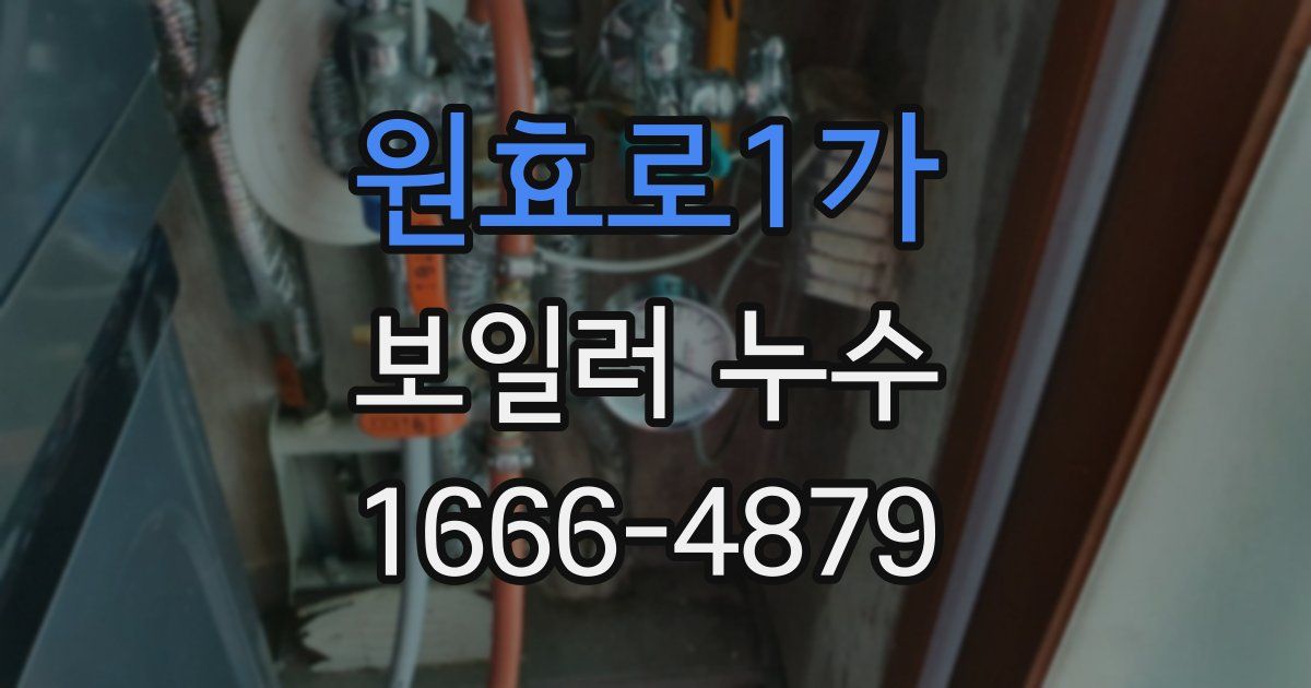 원효로1가 보일러 누수