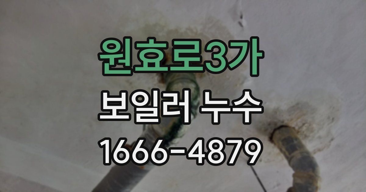 원효로3가 보일러 누수