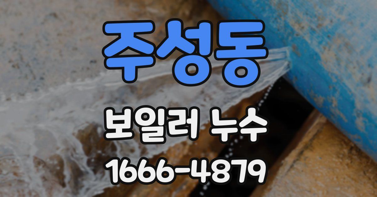 주성동 보일러 누수