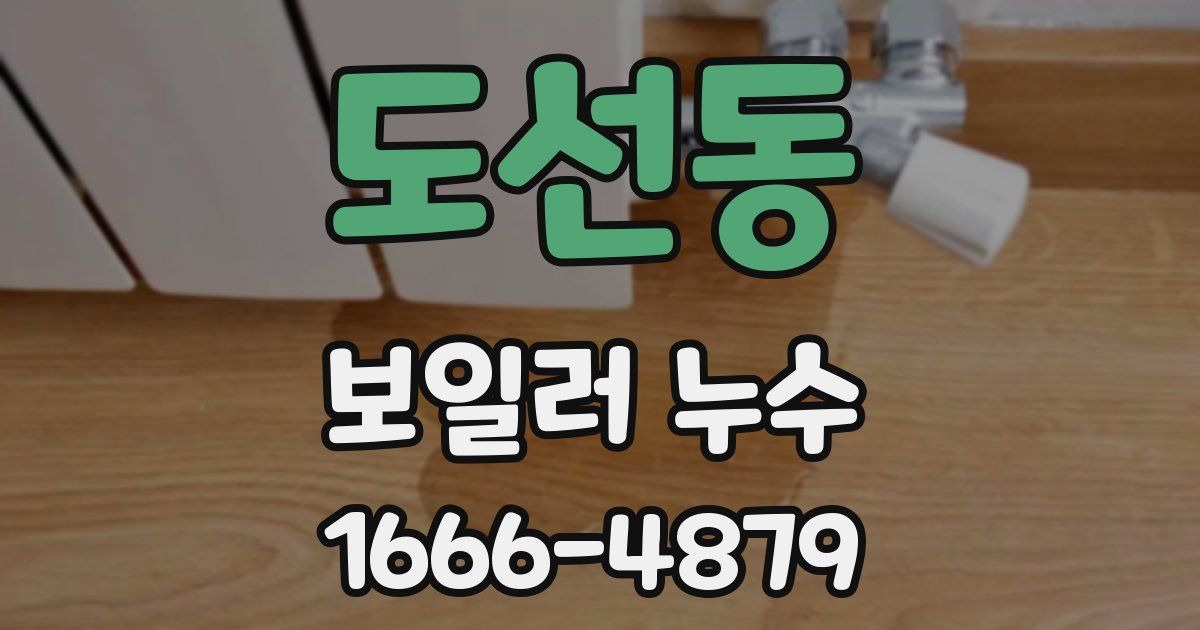 도선동 보일러 누수