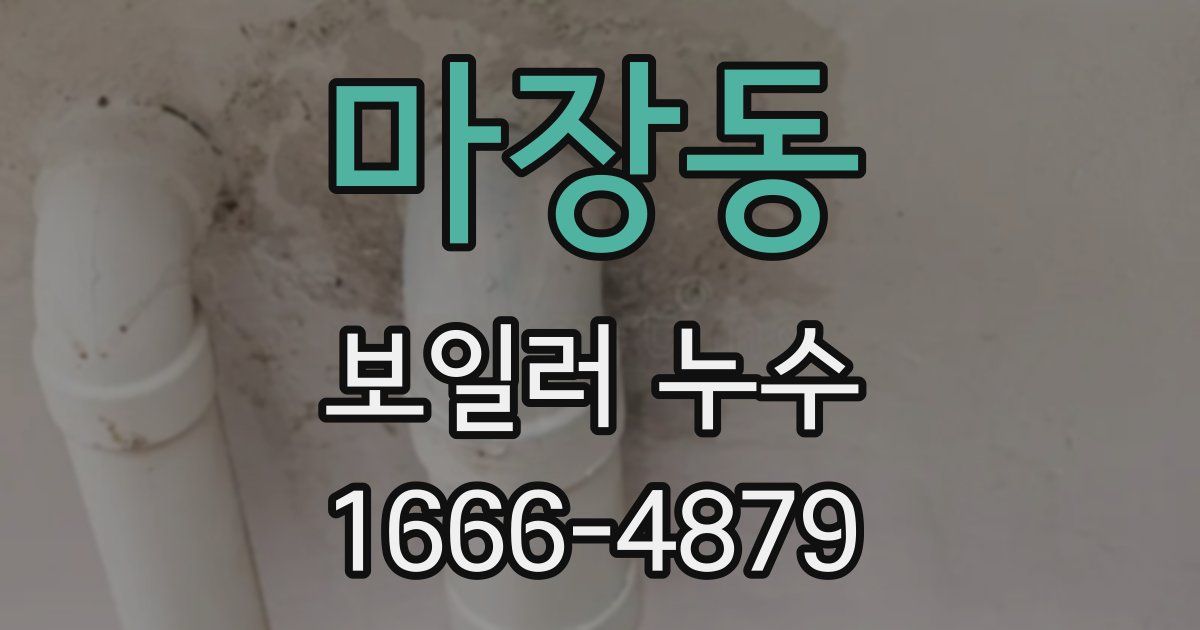 마장동 보일러 누수