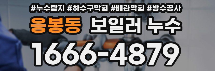 응봉동 보일러 누수