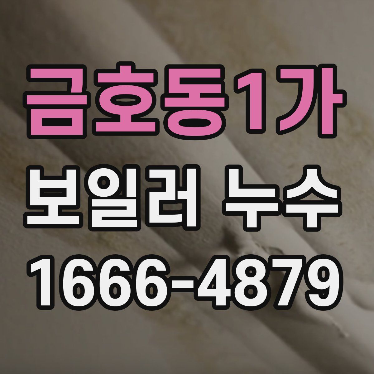 금호동1가 보일러 누수
