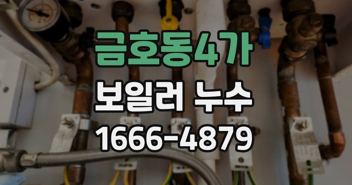 금호동4가 보일러 누수