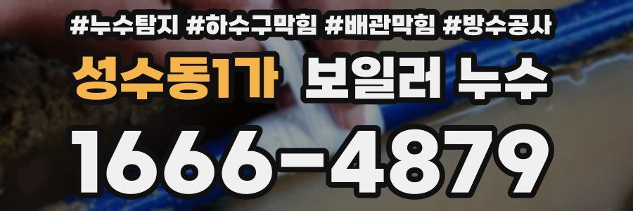 성수동1가 보일러 누수