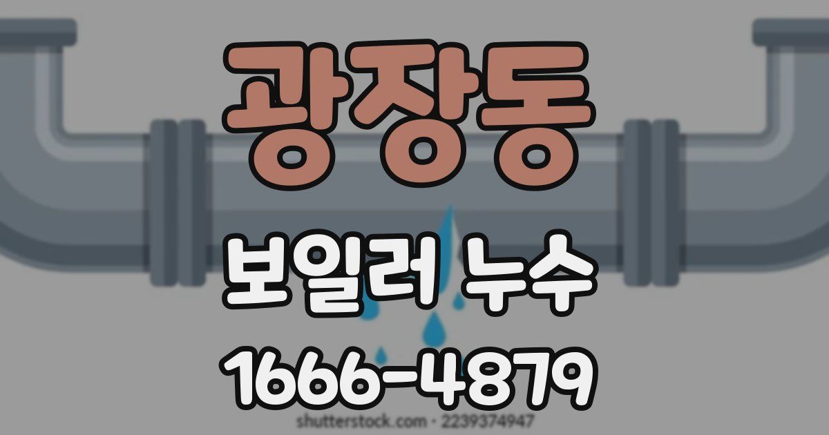 광장동 보일러 누수