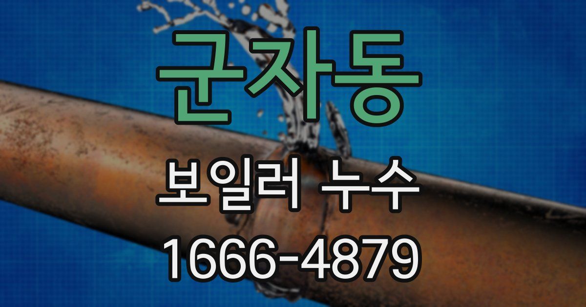 군자동 보일러 누수