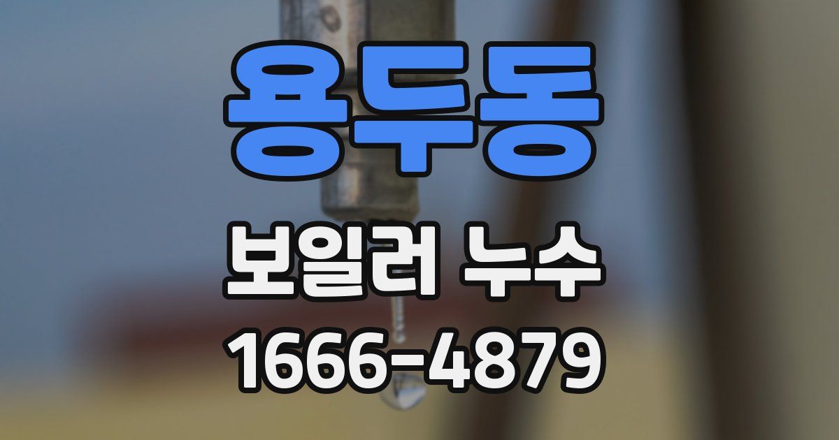 용두동 보일러 누수