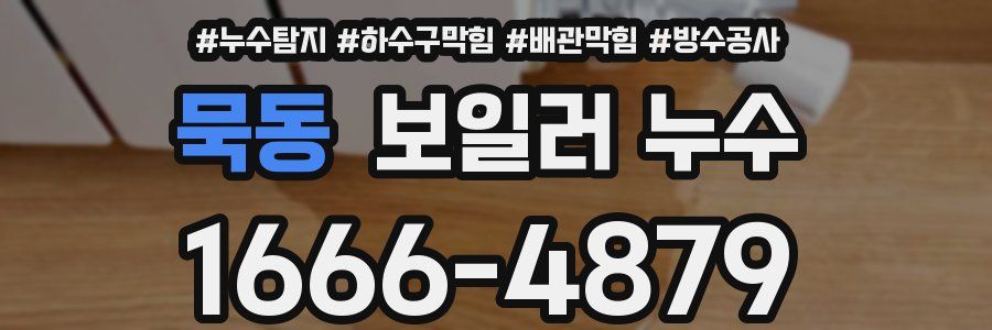 묵동 보일러 누수