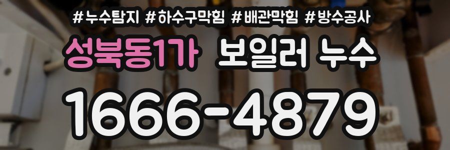 성북동1가 보일러 누수