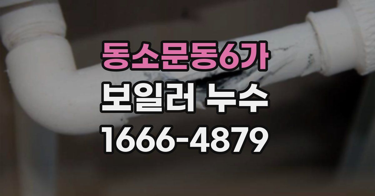 동소문동6가 보일러 누수