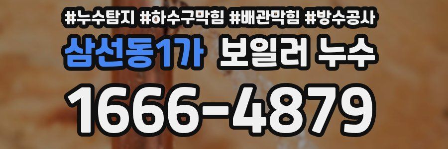 삼선동1가 보일러 누수