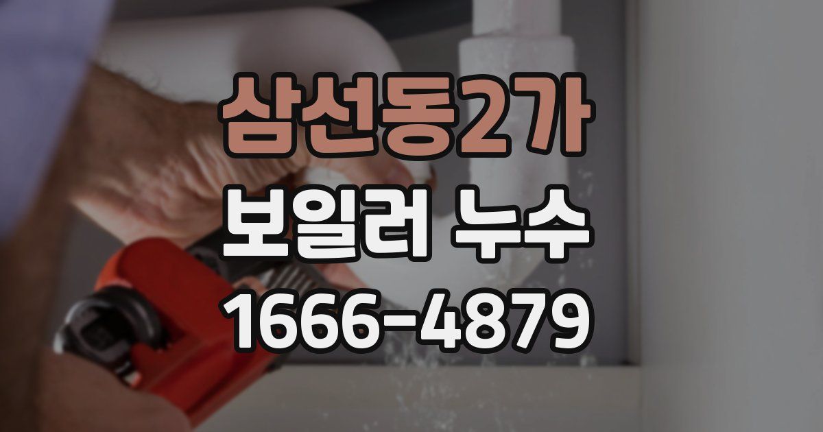 삼선동2가 보일러 누수