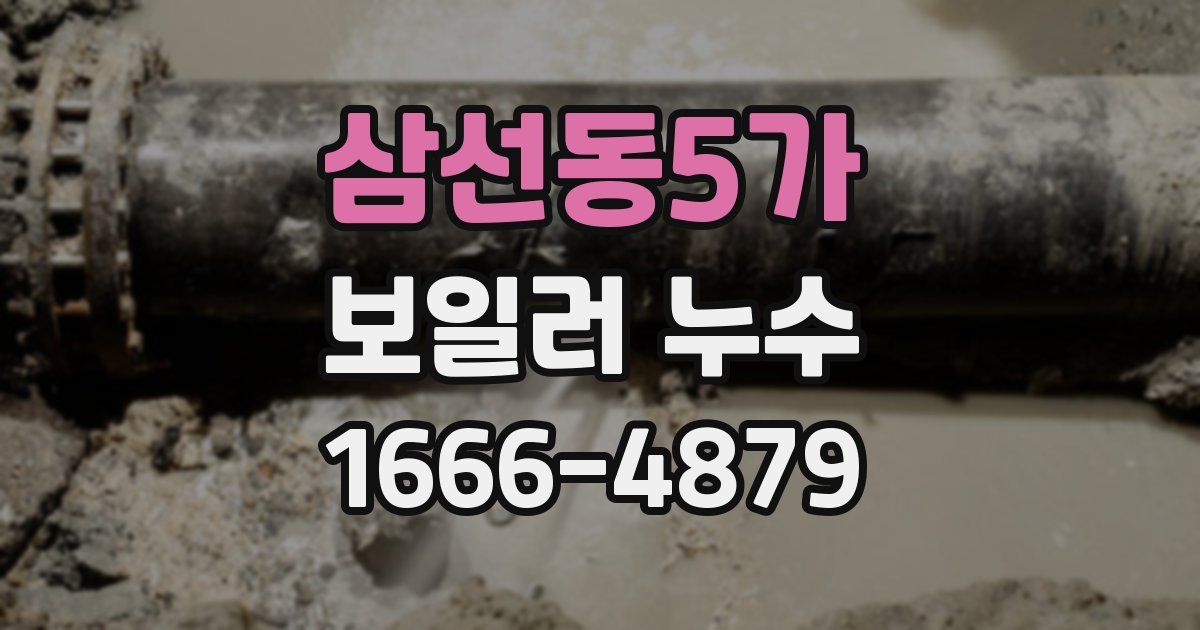 삼선동5가 보일러 누수