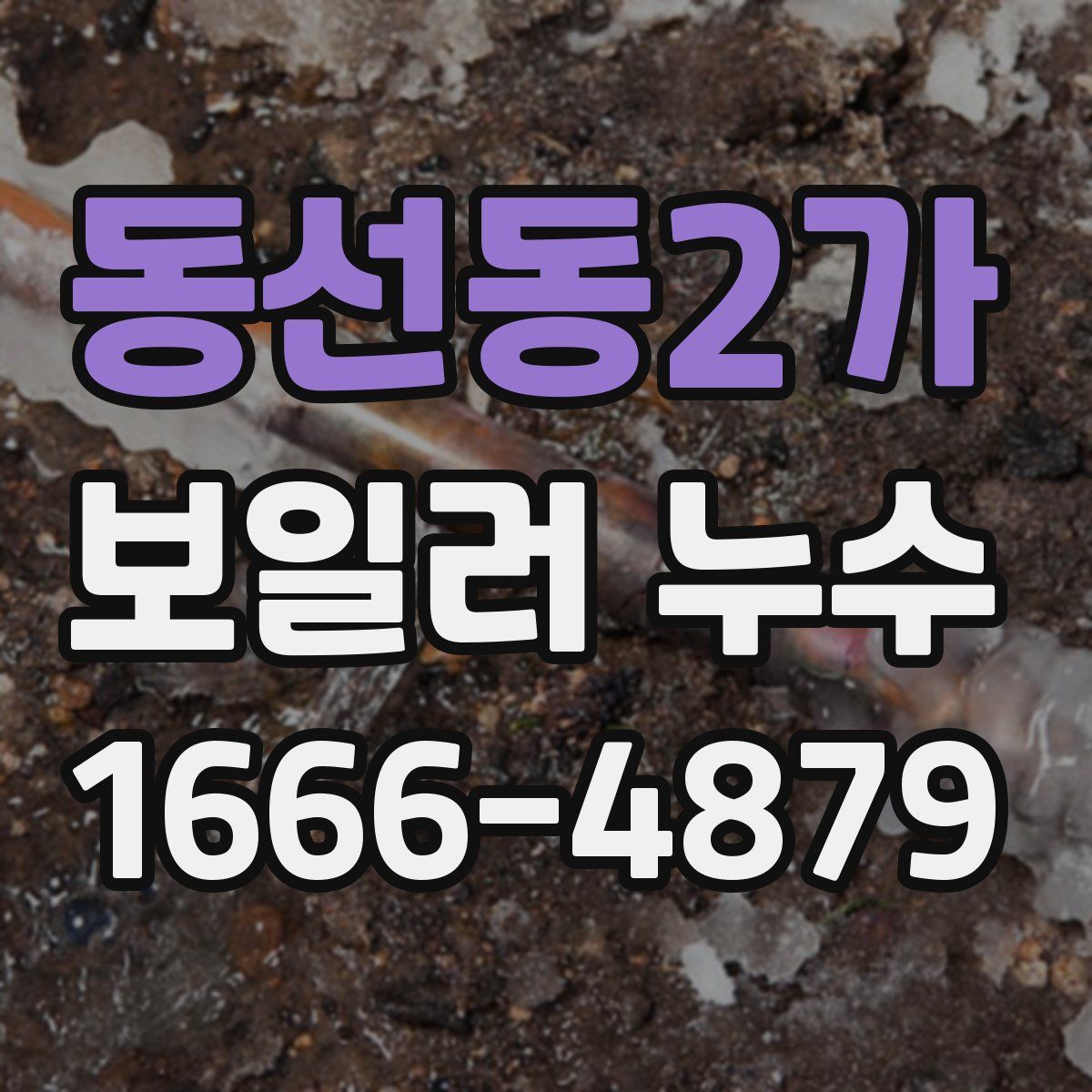 동선동2가 보일러 누수