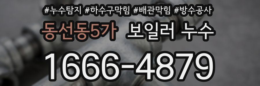 동선동5가 보일러 누수