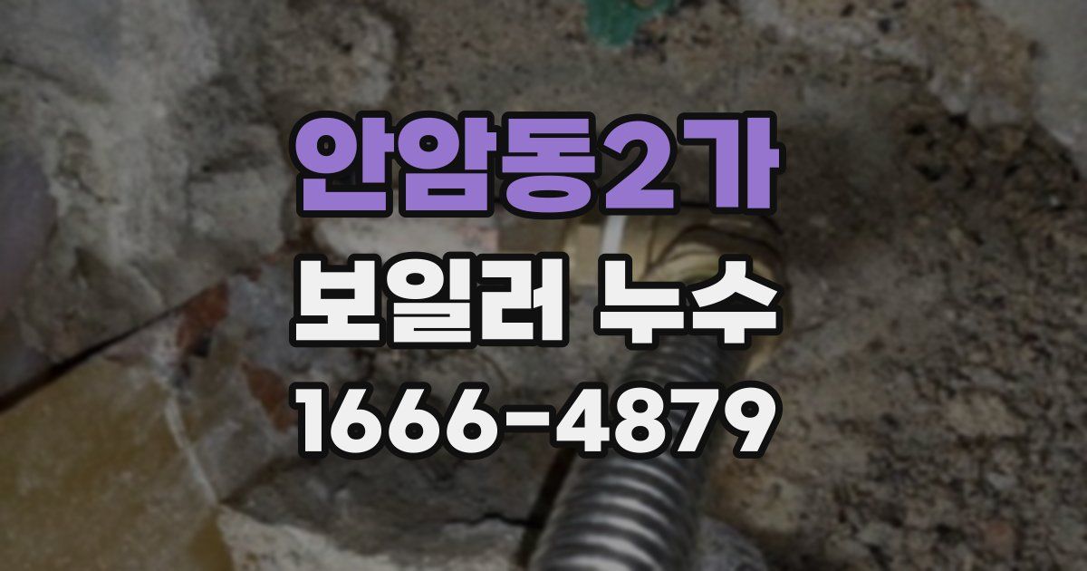 안암동2가 보일러 누수