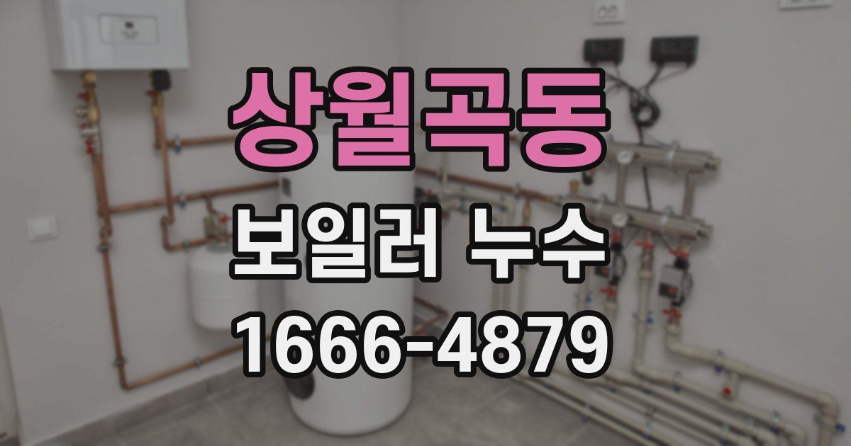 상월곡동 보일러 누수