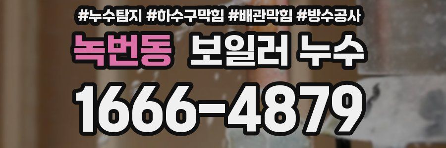 녹번동 보일러 누수