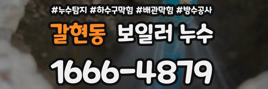 갈현동 보일러 누수