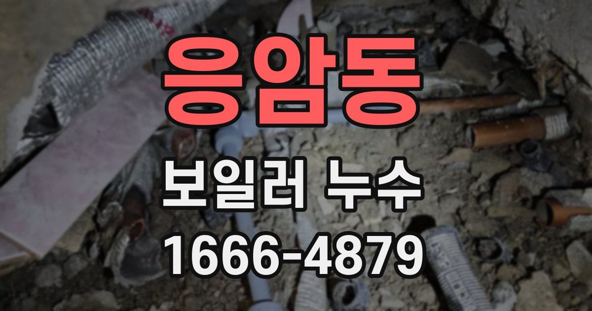 응암동 보일러 누수