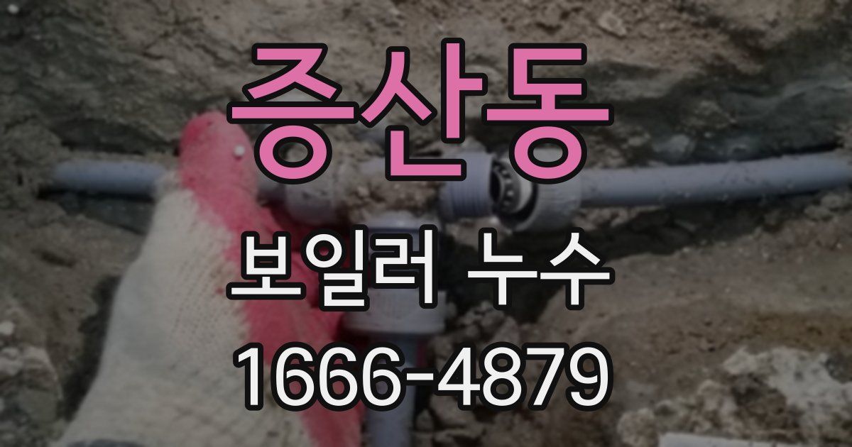 증산동 보일러 누수