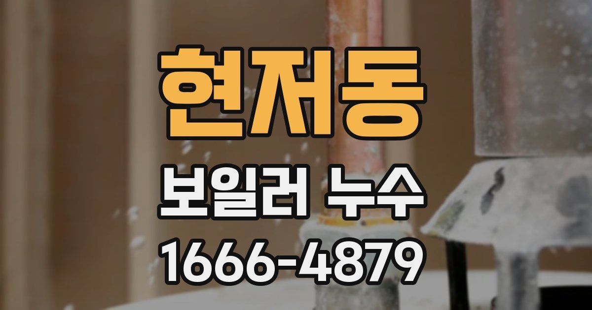 현저동 보일러 누수