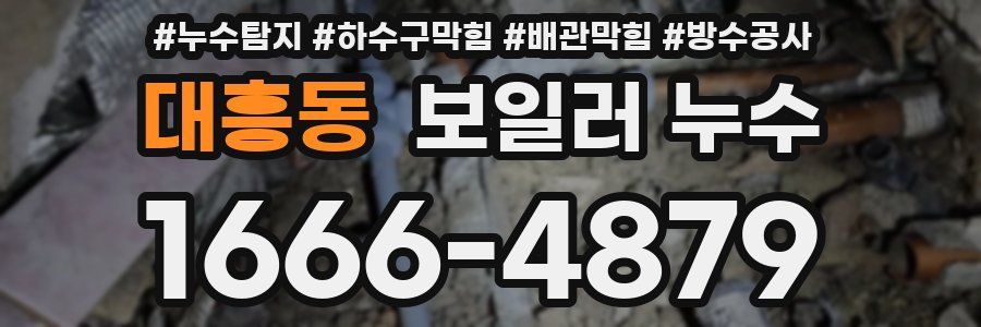대흥동 보일러 누수