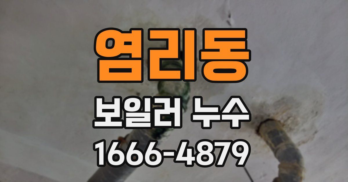 염리동 보일러 누수