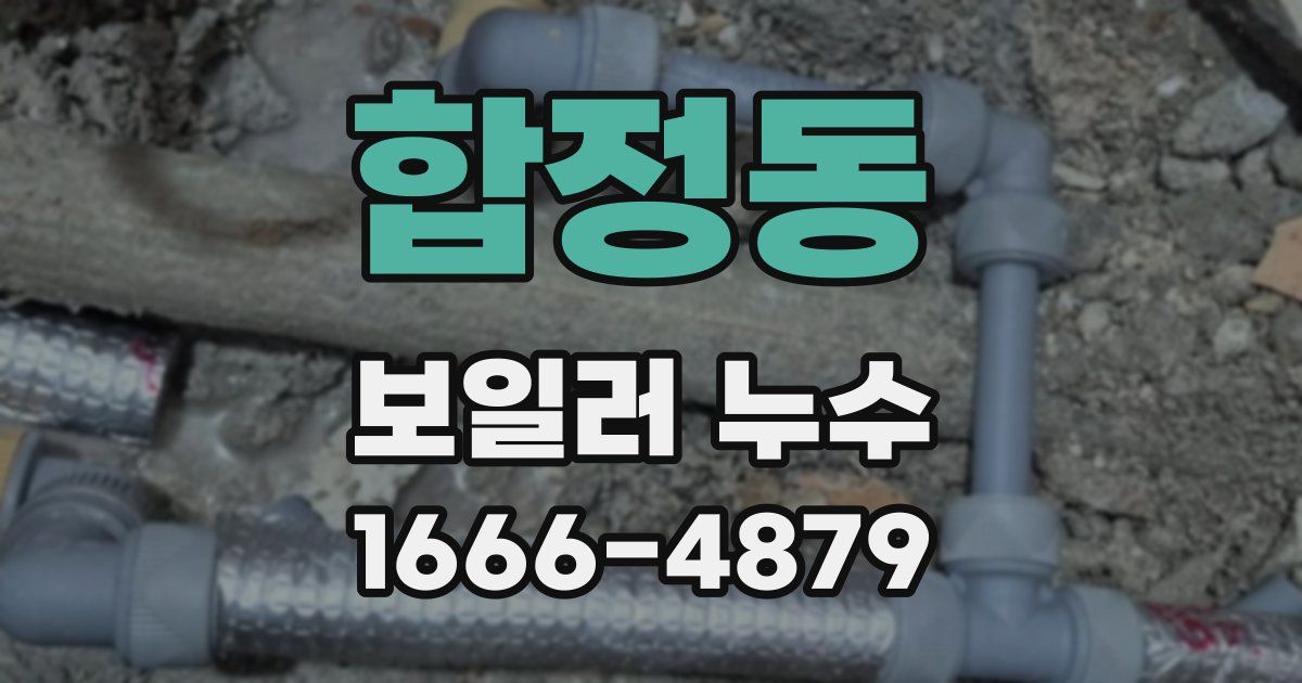 합정동 보일러 누수