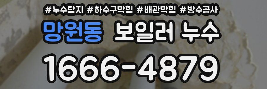 망원동 보일러 누수