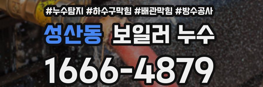 성산동 보일러 누수