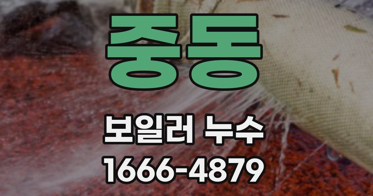 중동 보일러 누수