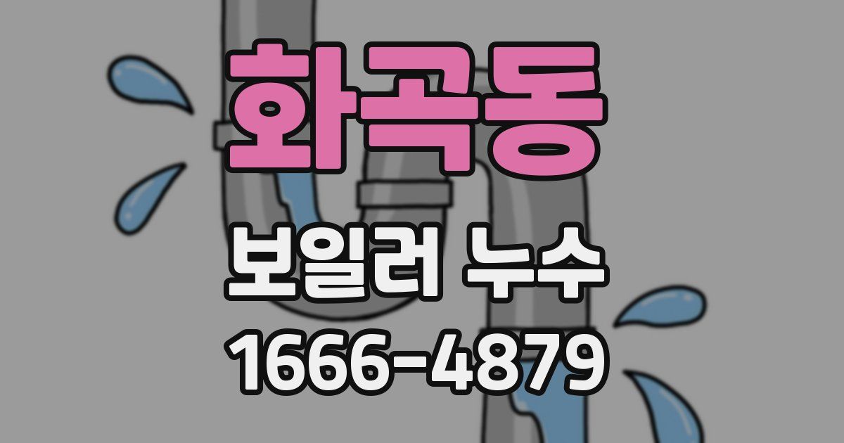 화곡동 보일러 누수