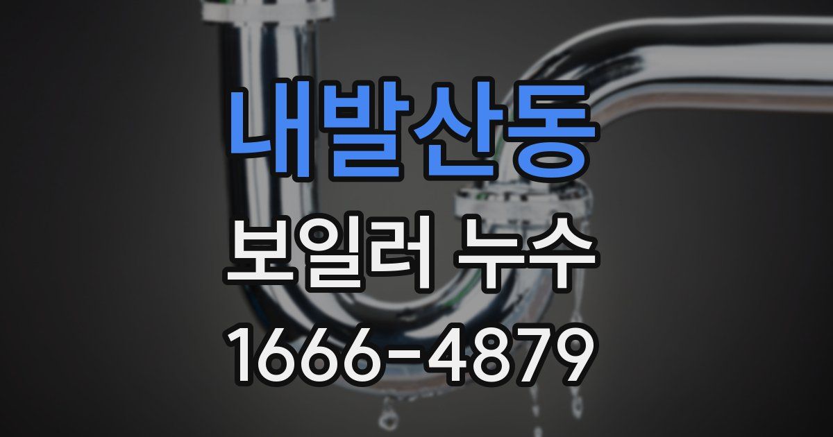 내발산동 보일러 누수